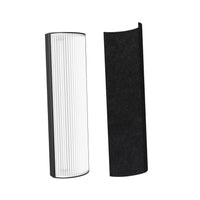 Nispira 2-in-1 True HEPA Filter & Carbon Pre-Filter for Pure Enrichment PureZone Elite 4-in-1 Tower Air Purifier (Replaces PETWRFIL)