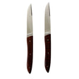 Coffret de 2 Couteaux de table UBAC - bois d'ébène de Mozambique - PERCEVAL