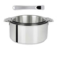 Série de 3 Casseroles Inox Mutine avec 1 poignée Casteline OFFERTE - CRISTEL