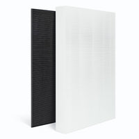 Nispira Premium True HEPA Filter + Activated Carbon Pre FIlter Compatible with Sharp KC-850U FZ-C100HFU FZ-C100DFU, 1 Pack