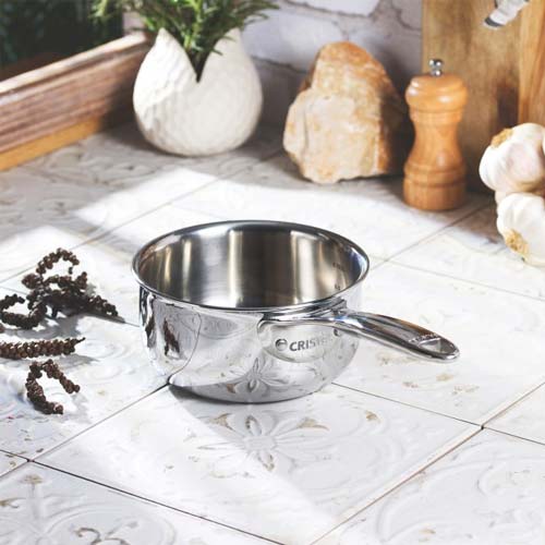 Lot de 3 Casseroles CASTEL'PRO Inox - CRISTEL design brillant élégant