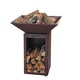 Bol à feu Cévenol Carré - Acier CORTEN - GRILL CHIC