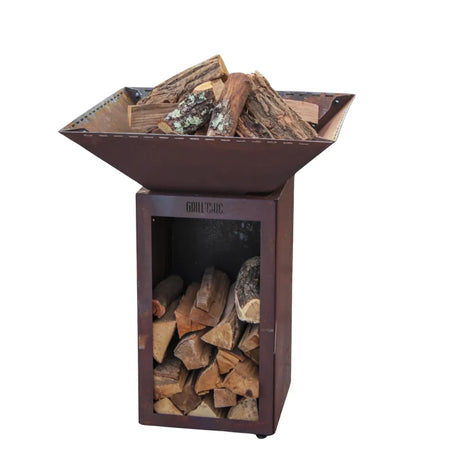 Bol à feu Cévenol Carré - Acier CORTEN - GRILL CHIC