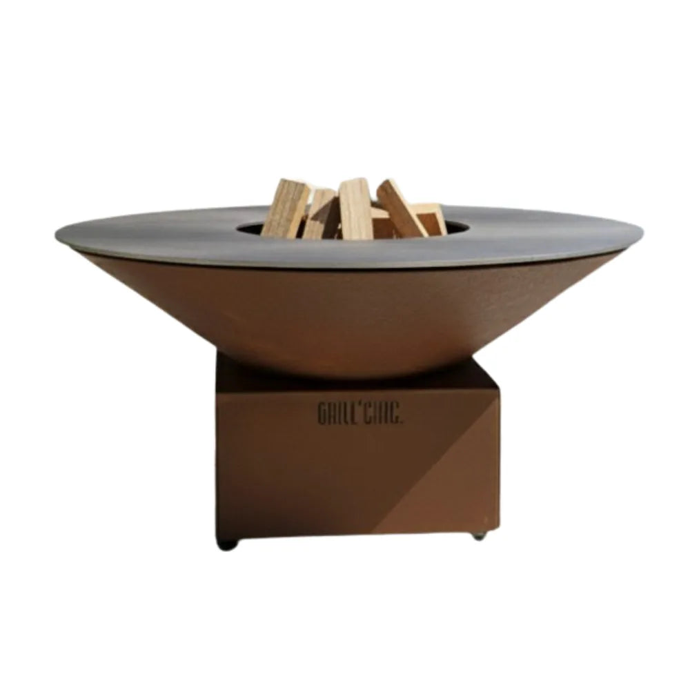Braséro Cévenol Pool - Acier CORTEN - GRILL CHIC