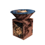 Brasero Classique 80x90cm CORTEN - GRILL CHIC