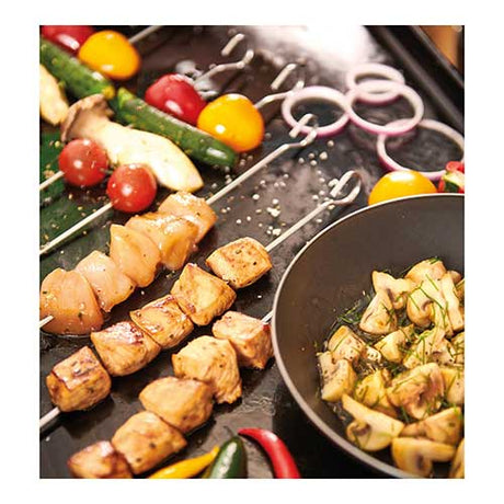 Lot de 10 brochettes inox - DE BUYER en promotion