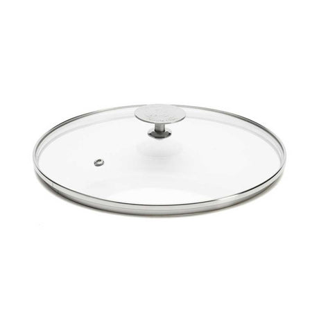 Couvercle en verre avec Pontet inox 28cm - DE BUYER