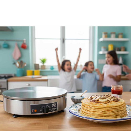 Crêpière professionnelle bretonne électrique inox - ROLLER GRILL en promo