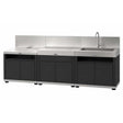Cuisine 3 Eléments avec Crédence Duo - LE MARQUIER promotion