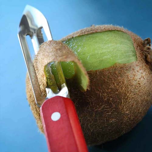 Eplucheur Microdenté Rouge - OPINEL fruit et légume manche en bois
