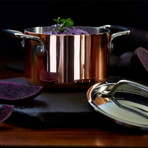 Faitout avec couvercle Cuivre Allure Miniature - BAUMALU promotion