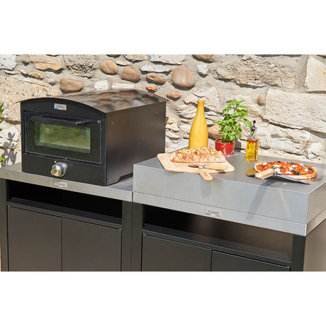 Photo du Four à pizza SIGNATURE Electrique 350 utilisé en extérieur- LE MARQUIER