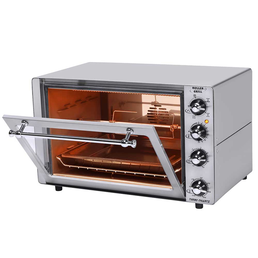 Four professionnel multifonction TQ 400 avec programmateur de cuisson inox - ROLLER GRILL