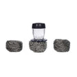 Kit support et 3 boules inox pour nettoyage de plancha - ENO