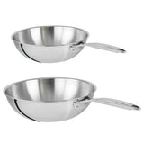 Lot 2 Woks Inox Castel'Pro - CRISTEL
