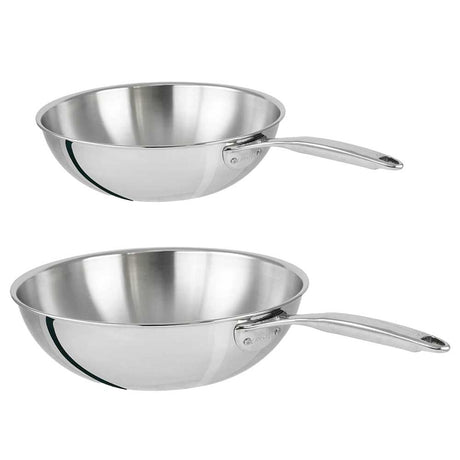 Lot 2 Woks Inox Castel'Pro - CRISTEL