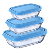 Lot de 3 boites conservation verre rectangulaires Freshbox - DURALEX
