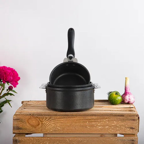 Lot de 3 Casseroles Cookway avec 1 poignée OFFERTE - CRISTEL sain sans PFOA ou PFOS