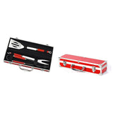 Mallette 3 ustensiles Rouge Pince Spatule Fourchette - LE MARQUIER