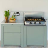 Cuisine Essential 2 Modules Vert Sauge - ENO terrasse jardin été