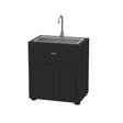 Meuble Evier 80 x 55 cm Noir - LE MARQUIER