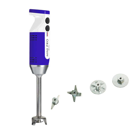 Mixeur plongeant polyvalent mini-pro Bleu Blanc 4 couteaux- DYNAMIC