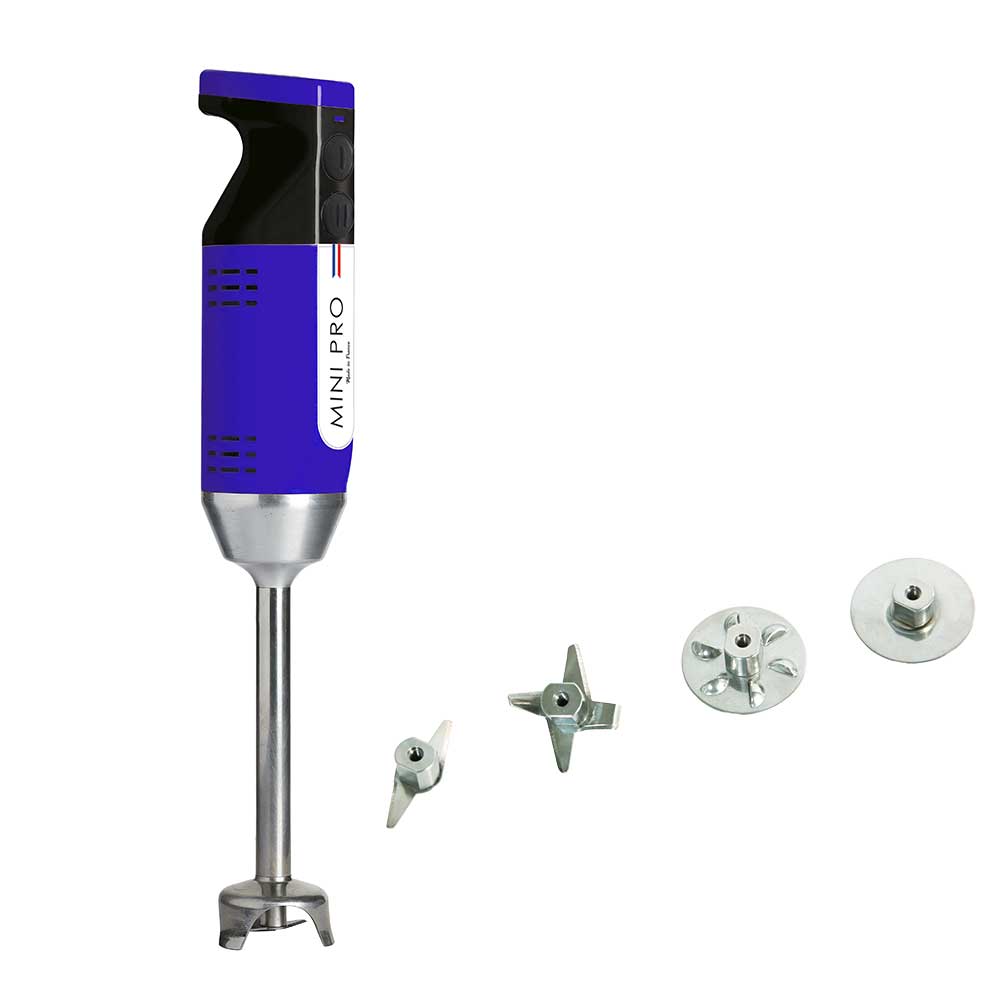Mixeur plongeant polyvalent mini-pro Bleu Noir 4 couteaux- DYNAMIC