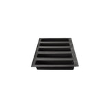 Moule 5 cakes longs Flexipan en silicone noir