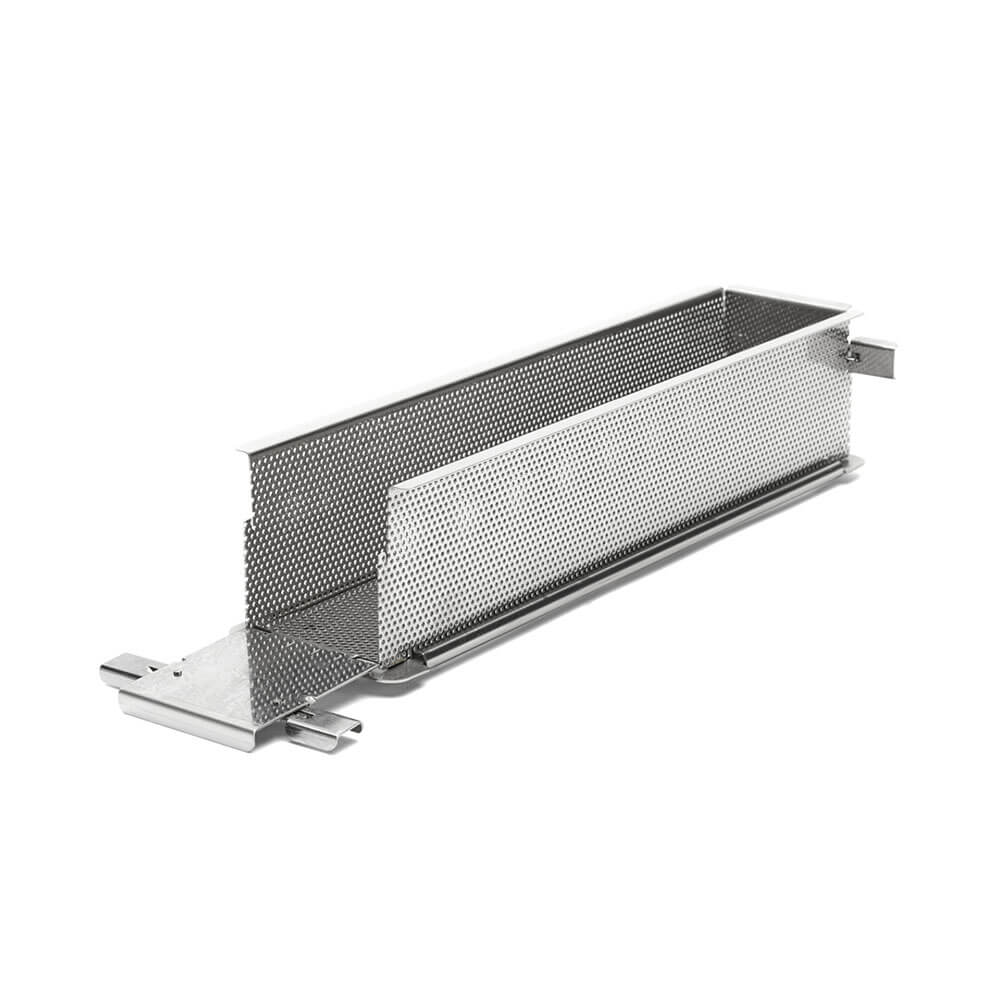 Moule inox perforé pliant GEOFORME 35 x 7 x 7,5 cm - DE BUYER déplié sur 1 côté