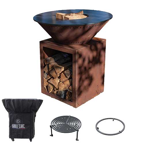 Pack Printemps Brasero Classique CORTEN Simple Cuve - GRILL CHIC
