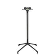 Pied de table central rabattable noir LAFUMA, structure en acier, usage CHR.
