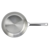 Vue du dessus de la Poêle Inox Brossé 1826 CRISTEL