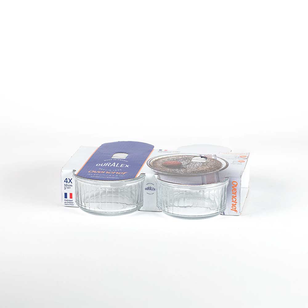Lot de 4 ramequins en verre  - DURALEX en promo