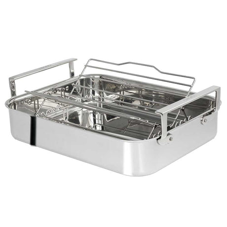 Plat à Four Inox 40 cm avec accessoires - CRISTEL