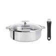 Ensemble Sauteuse Mutine 24 cm amovible avec 1 poignée et couvercle - CRISTEL