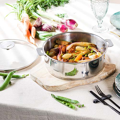 Sauteuse inox Mutine amovible - CRISTEL