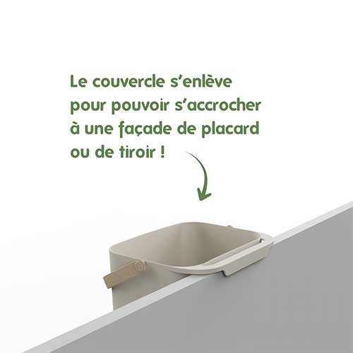 seau à compost PEBBLY utile dans la cuisine
