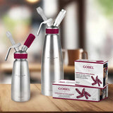 Siphon professionnel inox 1 L - GOBEL pâtisserie chantilly