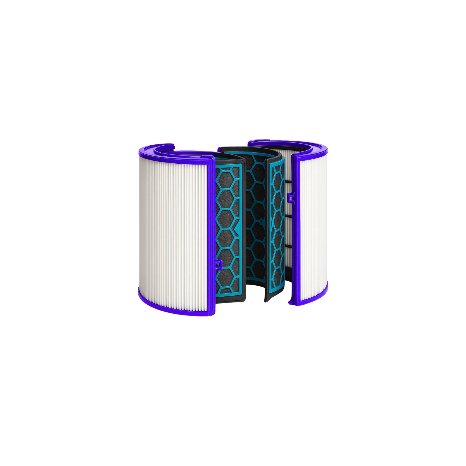 Nispira 2-IN-1 Replacement Filter Compatible with Dyson Air Purifier HP04 HP06 HP4B TP4A TP04 TP06 TP09 TP10 PH01 PH02 PH03 PH04 PH3A