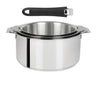 Série de 3 Casseroles Mutine Cristel poignée amovible avec 1 poignée Mutine Noir OFFERTE