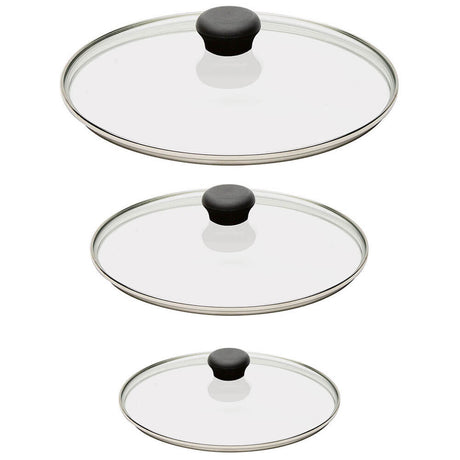 Ensemble de 3 Couvercles en verre bombé Cookway - CRISTEL