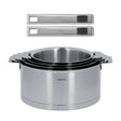 Série de 4 Casseroles STRATE Cristel + 2 poignées STRATE amovibles OFFERTES