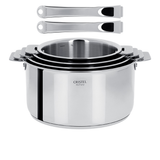 Ensemble de 4 casseroles Casteline Cristel avec 2 poignées