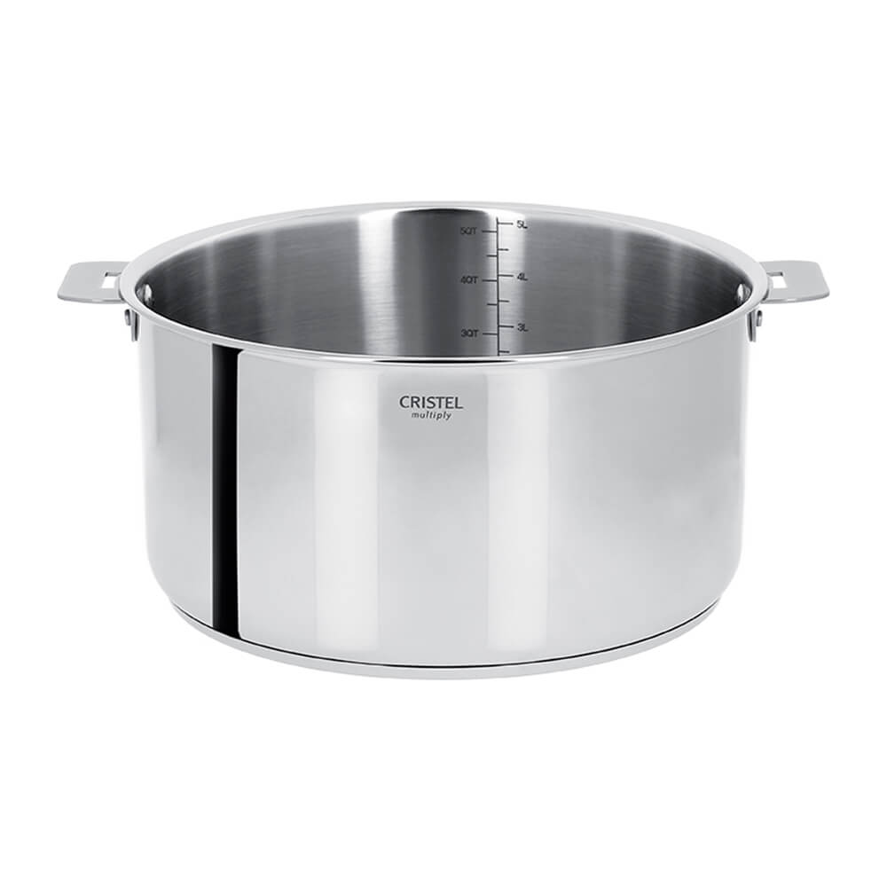 Casserole inox Casteline Cristel poignée amovible