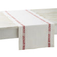 Chemin de table Bon Appetit rouge et blanc - Charvet Editions
