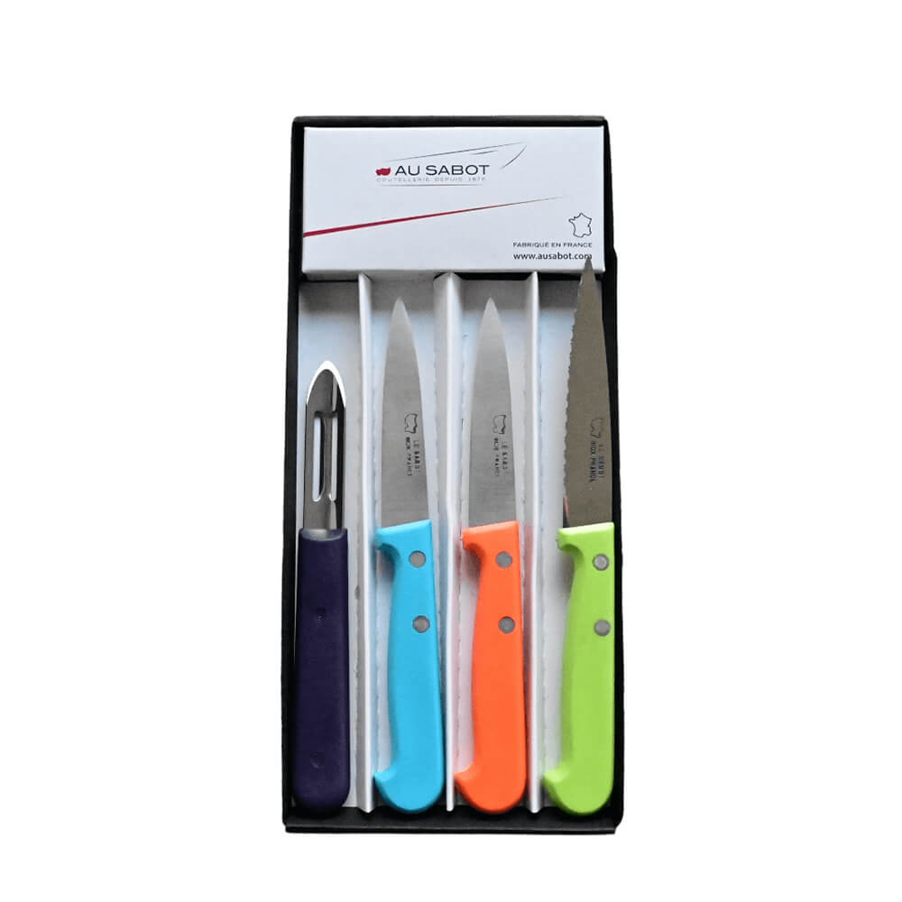 Coffret Couteaux 4 Indispensables Couleur - Au Sabot