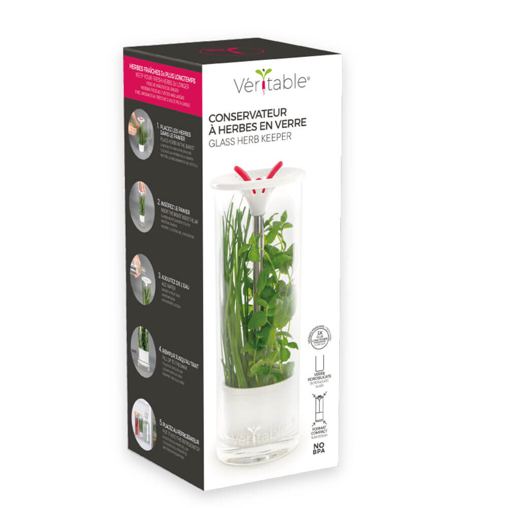 Conservateur à herbes aromatiques en verre - VERITABLE