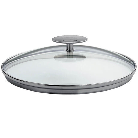 Couvercle en verre bombé Platine - Cristel