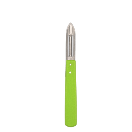 Econome ou Epluche-légumes Manche en Bois de Couleur vert - Au Sabot