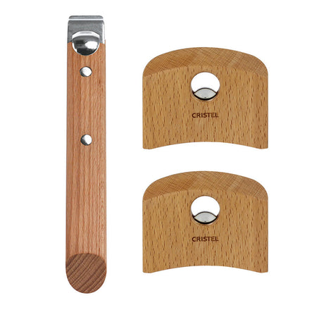 ensemble de poignees en hetre cristel